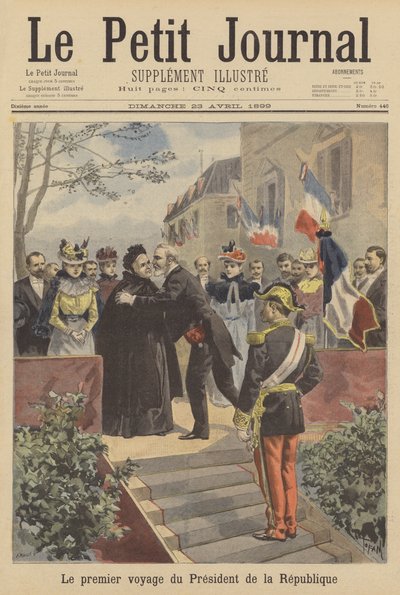 Die erste offizielle Reise von Präsident Loubet von Frankreich von French School